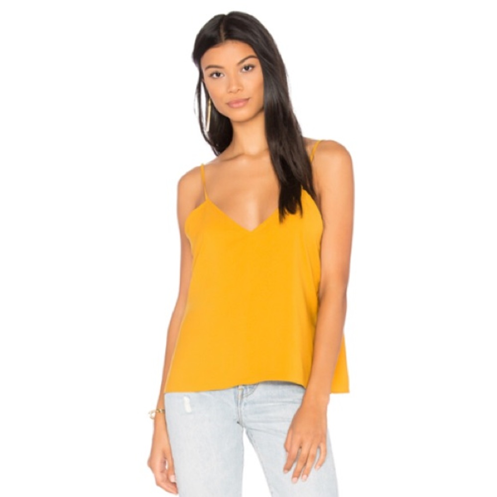 WYLDR Cross Back Tank in Yellow